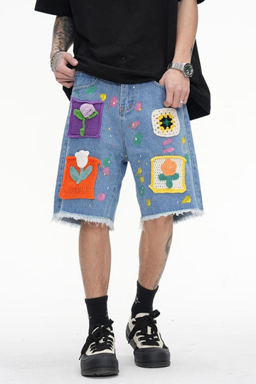 flowers - man - streetwear - jeans - y2k